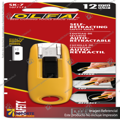 SK-7 SEMI-AUTOMATIC COMPACT SELF-RETRACTING SAFETY KNIFE VARIATION: DEFAULT TITLE