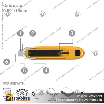 SK-8 FULLY AUTOMATIC SELF-RETRACTING SAFETY KNIFE VARIATION: DEFAULT TITLE