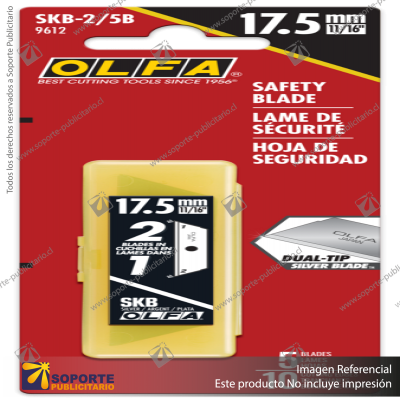 SKB-2 DUAL-EDGE SAFETY BLADE - 5, 10, OR 50 PACKS VARIATION: SKB-2/10B