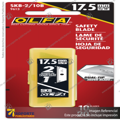 SKB-2 DUAL-EDGE SAFETY BLADE - 5, 10, OR 50 PACKS VARIATION: SKB-2/10B