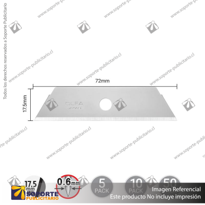 SKB-2 DUAL-EDGE SAFETY BLADE - 5, 10, OR 50 PACKS VARIATION: SKB-2/5B