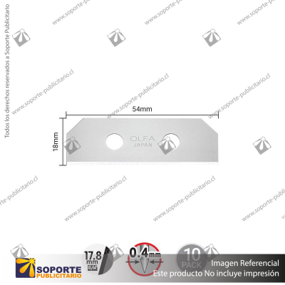 SKB-8 SK-8 REPLACEMENT BLADE WITH 90 EDGE, PACK OF 10 VARIATION: DEFAULT TITLE