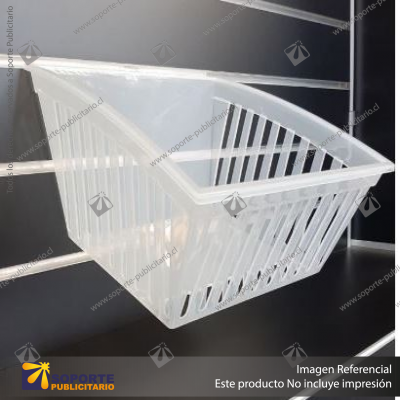 SLATBOX CRATEBOX DISPLAY CONTAINERS - CLEAR - TRAY: 344L X 280W X 90H - CODE: SB01-330-CL