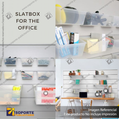 SLATBOX POPBOX DISPLAY CONTAINERS - CLEAR - BIG: SB01-230-CL   357L X 280W X 183H