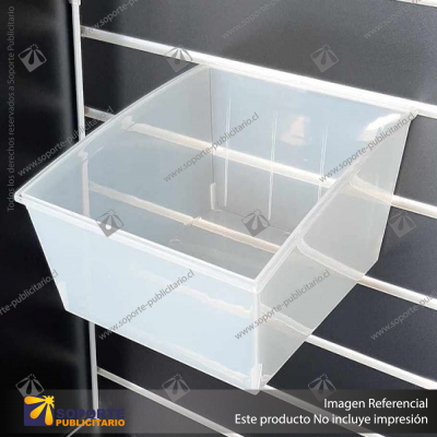 SLATBOX POPBOX DISPLAY CONTAINERS - CLEAR - JUMBO: SB01-240-CL  357L X 560W X 183H