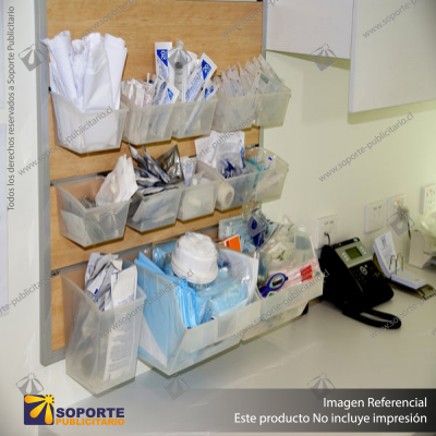 SLATBOX STORBOX AND SHELFBOX DISPLAY CONTAINERS - RED - SB01-03A ? 150L X 150D X 178H