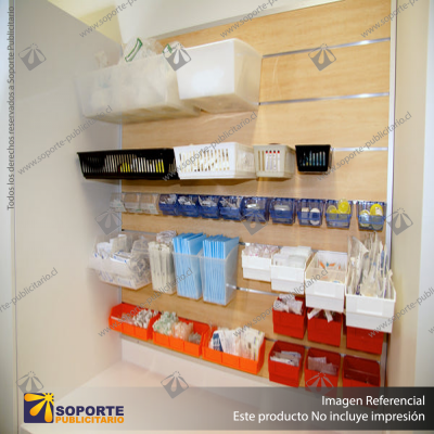 SLATBOX STORBOX AND SHELFBOX DISPLAY CONTAINERS - RED - SB01-04C ? 275L X 275W X 170H