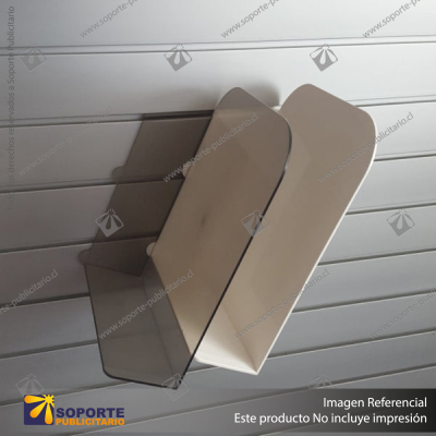 SLOPING DOCUMENT TRAYS - WHITE PLASTIC - 75W X 215D X 270H