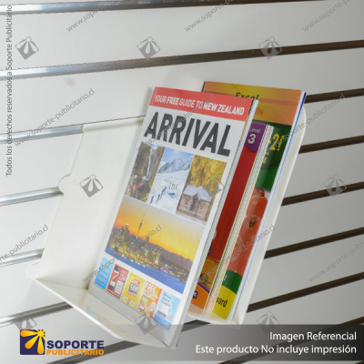 SLOPING DOCUMENT TRAYS - WHITE PLASTIC - 75W X 215D X 270H