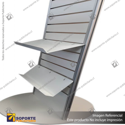 SLOPING METAL SHELVES - APPLIANCE WHITE POWDER COAT - 600W X 300D