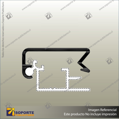 SNAP POSTA FRAME COMPONENT: TOP EXTRUSION (ALUMINIUM)