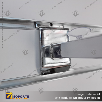 SOPORTE DE REPISA A PANEL RANURADO CON VENTOSAS 20 CM