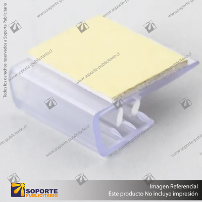 SOPORTE GRAFICA ADHESIVO 38*18 MM ESPESOR GRAFICA 1.5 MM