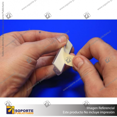 SOPORTE GRAFICA ADHESIVO 38*18 MM ESPESOR GRAFICA 1.5 MM