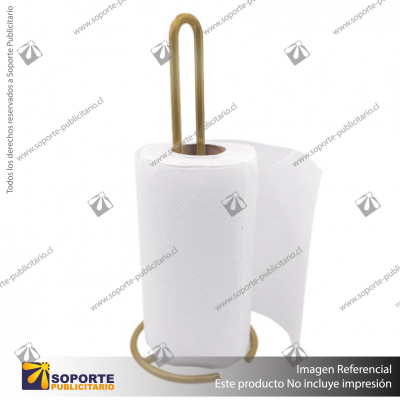 SOPORTE TOALLA DE PAPEL DORADO