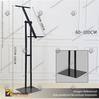 SOPORTE UNIVERSAL ARTE MEDIDA AJUSTABLE 58 CMS A 100 CMS (C5)