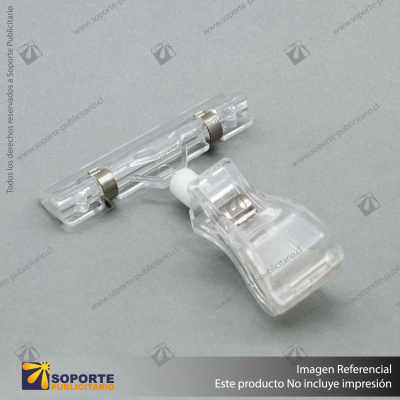 SOSTENEDOR GRAFICA PINZA ACRILICA 105MM
