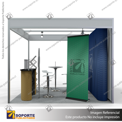 STAND 1 PERIMETRAL 3*3 MTS EQUIP3