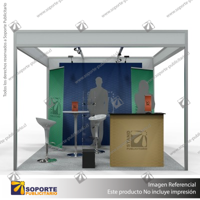 STAND 1 PERIMETRAL 3*3 MTS EQUIP4