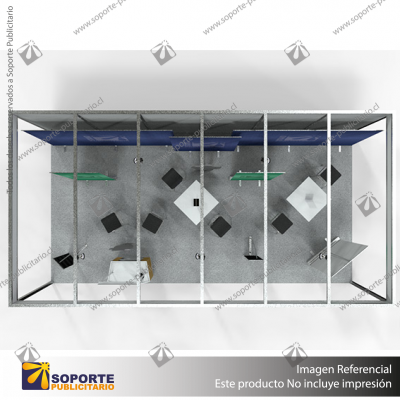 STAND 1 PERIMETRAL 6*3 MTS EQUIP1
