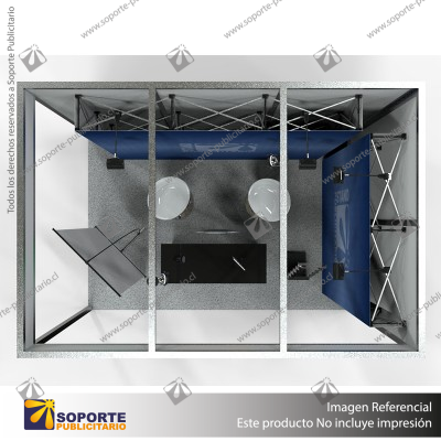STAND 2 PERIMETRALES 3*2 MTS EQUIP4