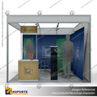 STAND 2 PERIMETRALES 3*3 MTS EQUIP1