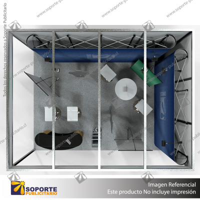 STAND 2 PERIMETRALES 4*3 MTS EQUIP3