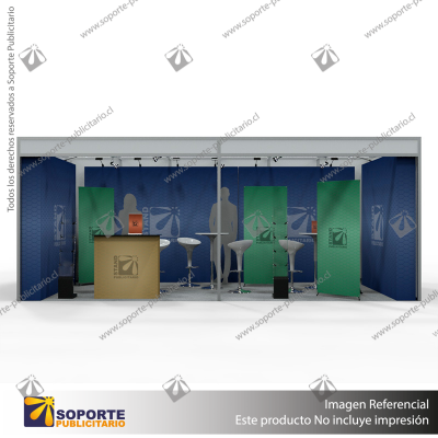 STAND 3 PERIMETRALES 6*3 MTS EQUIP4