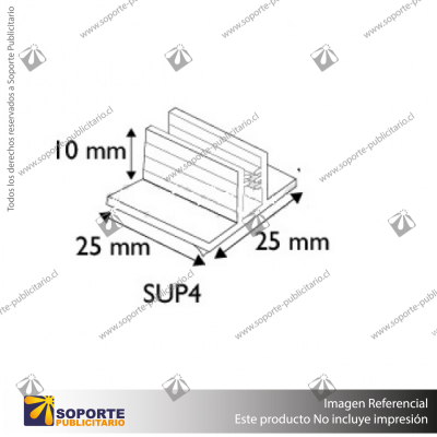 SUPERGRIP CON ADHESIVO 25X25X10
