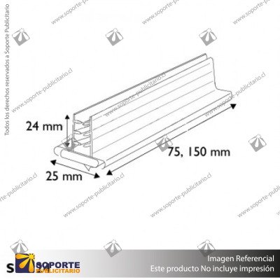 SUPERGRIP CON ADHESIVO 75X25X24