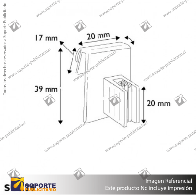 SUPERGRIP SUJETA GRAFICA 39X20X17