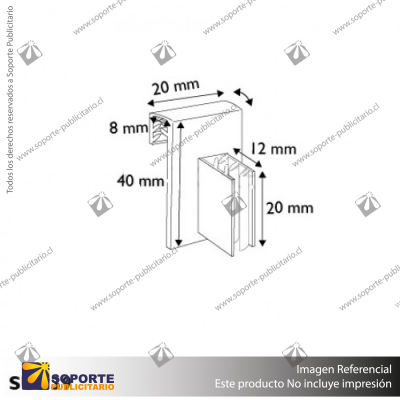 SUPERGRIP SUJETA GRAFICA 40X20X20