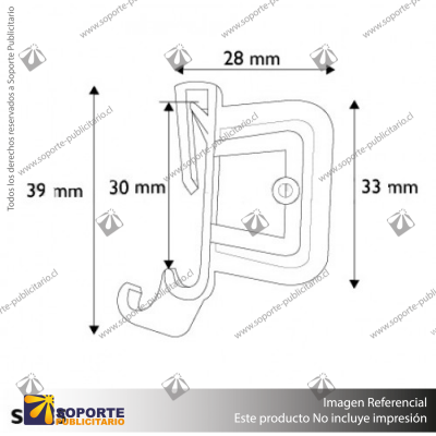 SUPERGRIP SUJETA GRAFICA CLIP
