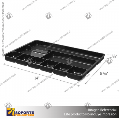 SUSTAINABLE OFFICE DRAWER ORGANIZER, BLACK