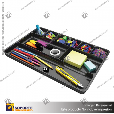 SUSTAINABLE OFFICE DRAWER ORGANIZER, BLACK