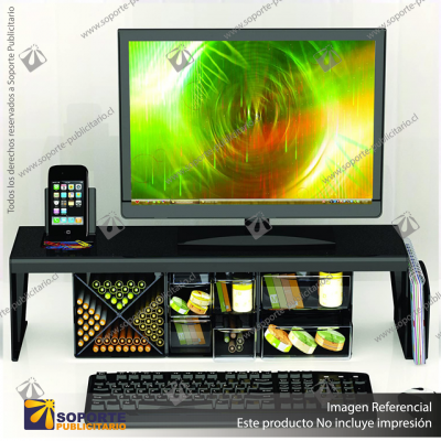 SUSTAINABLE OFFICE HEAVY-DUTY DESK SHELF, HOLDS UP TO 15LBS