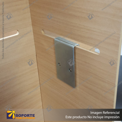 T MOUNTING BRACKET CLIP - ZINC PLATED STEEL - 85MM HIGH X 50MM WIDE