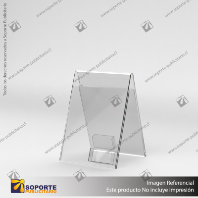 TARJETERO EN PORTA GRAFICA ACRILICO A4 (21*29.7 CMS) FORMATO A VERTICAL 2 MM
