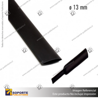 TERMOCONTRAIBLE 13 MM NEGRO