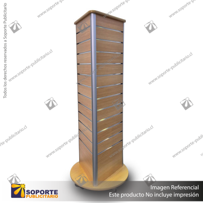 THREE-SIDED TRIANGULAR DISPLAY UNIT - PRIME COLOUR LAMINATE - 1540H X 475W X 475D