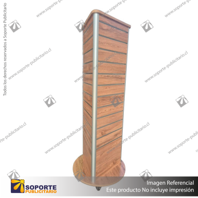 THREE-SIDED TRIANGULAR DISPLAY UNIT