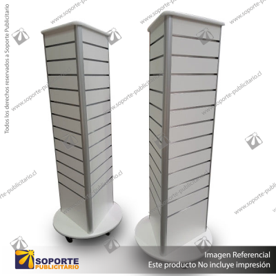 THREE-SIDED TRIANGULAR DISPLAY UNIT