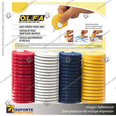 TK-4 MULTI-PURPOSE TOUCH KNIFE - YELLOW OR RED VARIATION: DISPLAY