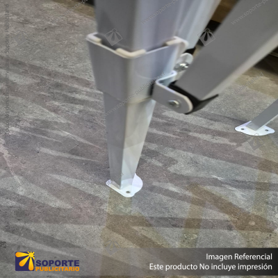 TOLDO FIERRO CUADRADO BLANCO 2X2