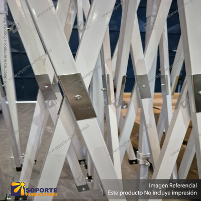 TOLDO FIERRO CUADRADO BLANCO 2X2