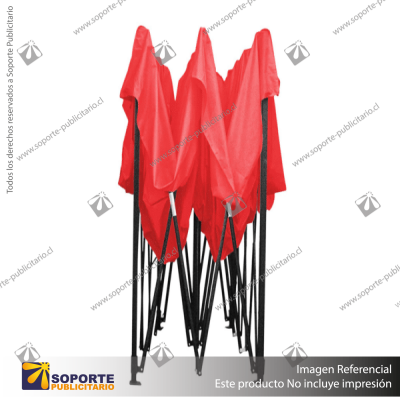 TOLDO PLEGABLE ARANA 3X3M ROJO