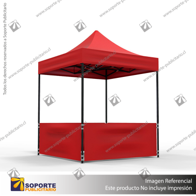 TOLDO PUBLICITARIO 2*2 MTS COLOR ROJO