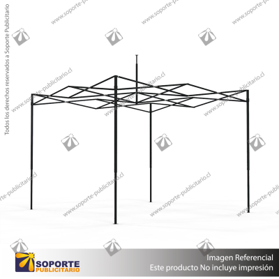 TOLDO PUBLICITARIO 3*3 MTS COLOR NEGRO