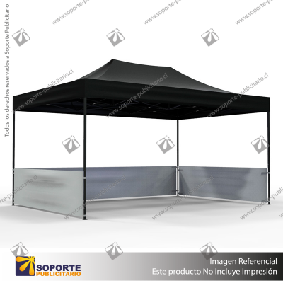 TOLDO PUBLICITARIO 3*4.5 MTS COLOR NEGRO