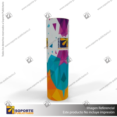 TOTEM PUBLICITARIO CILINDRICO 180*230 CMS
